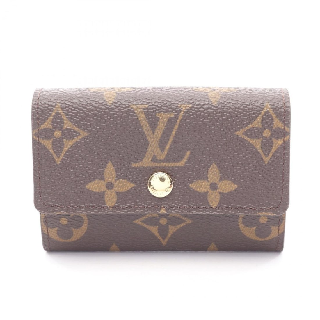 Louis Vuitton Porte Monnaie Plat Wallet with Coin Purse, Coated Canvas and Leather, Monogram, Brown,: --- Catalog ---Category: SizeSize (HxWxD): 7cm x 10cm x 2cm / 2.75'' x 3.93'' x 0.78''Category: DesignType: Coin purse/coin caseColor: BrownGender: Men,WomenMaterial: Coated canvas , Leather Category: