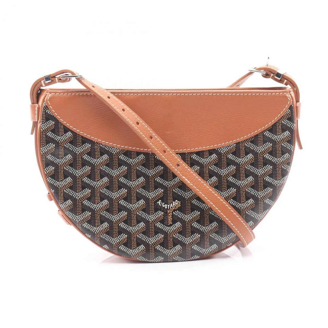 Goyard Hirondelle Shoulder Bag, Coated Canvas and Leather, Women's, Brown, Black, White,: --- Catalog ---Category: SizeSize (HxWxD): 16.5cm x 25cm x 7cm / 6.49'' x 9.84'' x 2.75''Category: DesignType: Shoulder bagColor: Black, Brown, WhiteGender: WomenMaterial: Coated canvas , Leather Cate