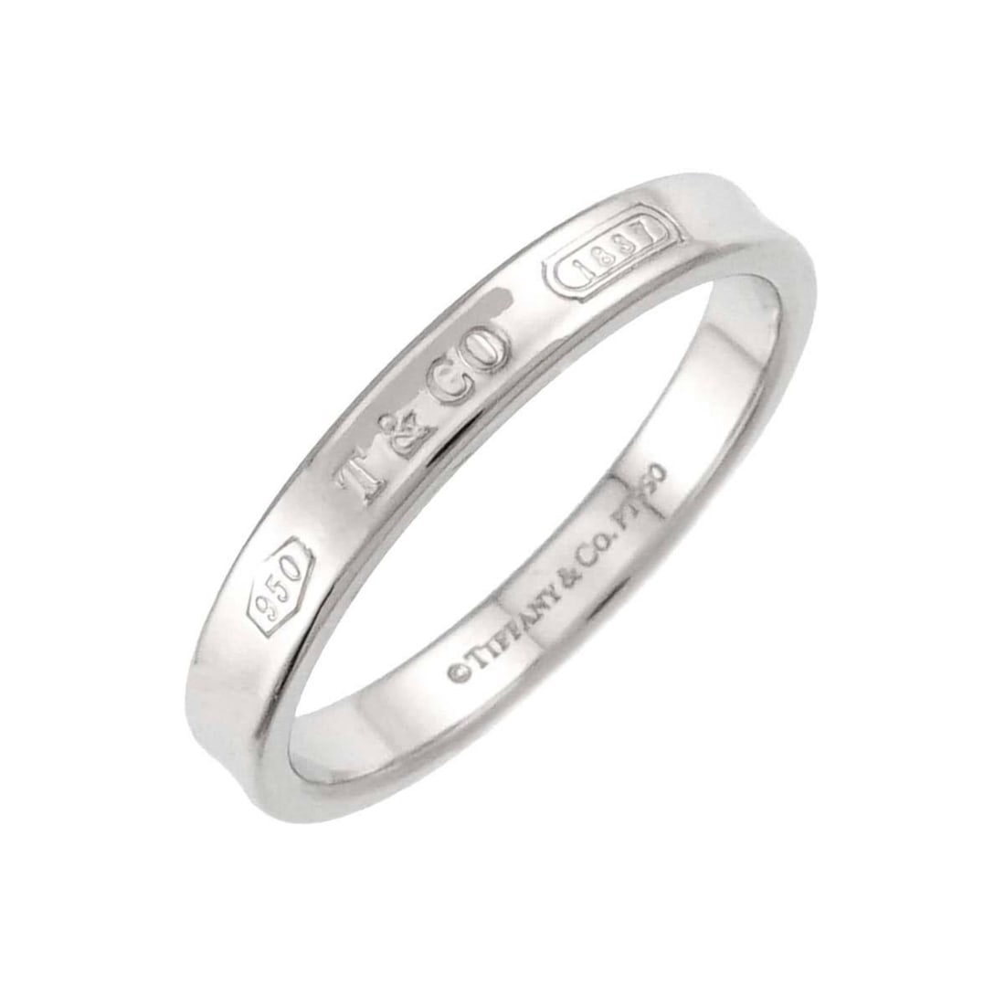 Tiffany & Co. 1837 Narrow Ring, Size 15.5, 3mm Wide, Platinum: --- Catalog ---Category: SizeJP Size: 15.5US Size: 7.5Category: DesignType: Band ringGender: Women,MenMaterial: Platinum 950Category: GeneralBrand: Tiffany--- Item List ---Section: ConditionRanking: R