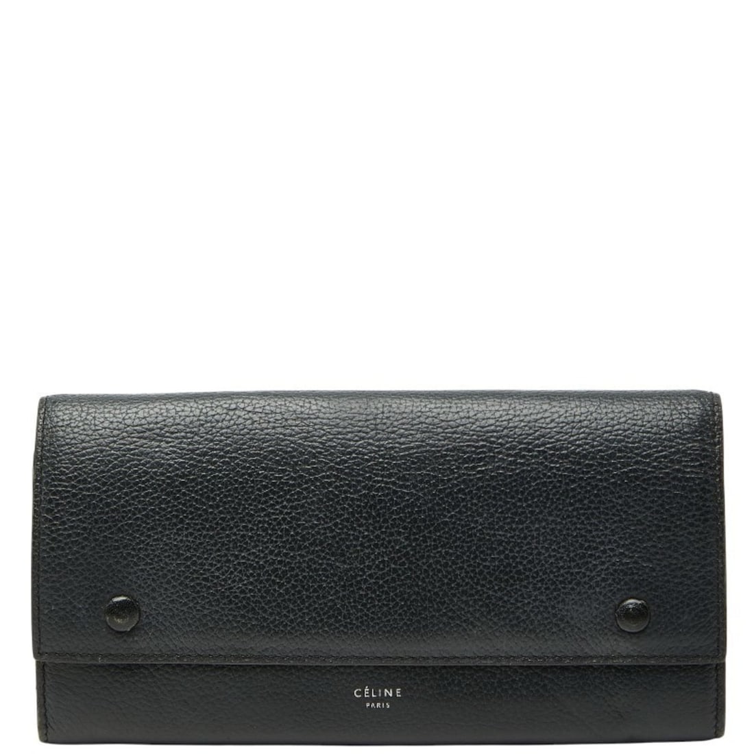 Celine Large Flap Multifunction Long Wallet in Black Leather for Women: --- Catalog ---Category: SizeSize (HxWxD): 10.5cm x 19.5cm x 2cm / 4.13'' x 7.67'' x 0.78''Category: DesignType: Long wallet (tri-fold)Color: BlackGender: WomenMaterial: Leather Category: GeneralBrand