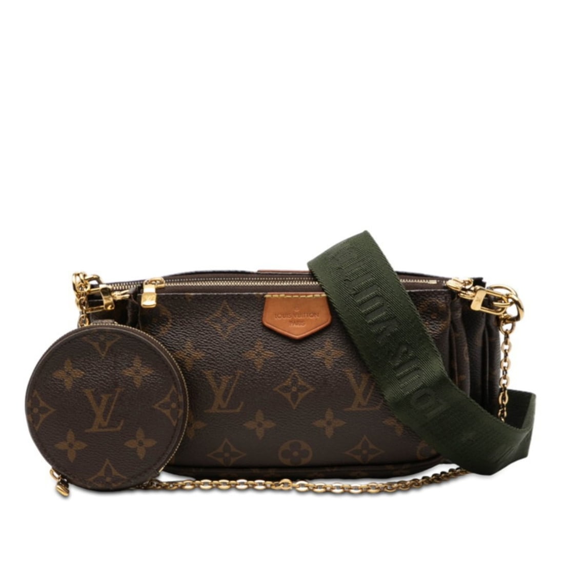 Louis Vuitton Monogram Multi Pochette Accessoires Handbag/Shoulder Bag 2WAY M44813 Brown Leather: --- Catalog ---Category: SizeSize (HxWxD): 13cm x 18cm x 2.5cm / 5.11'' x 7.08'' x 0.98''Category: DesignType: Handbag, Pochette, Shoulder bagColor: BrownGender: WomenMaterial: PVC , Leather Category: