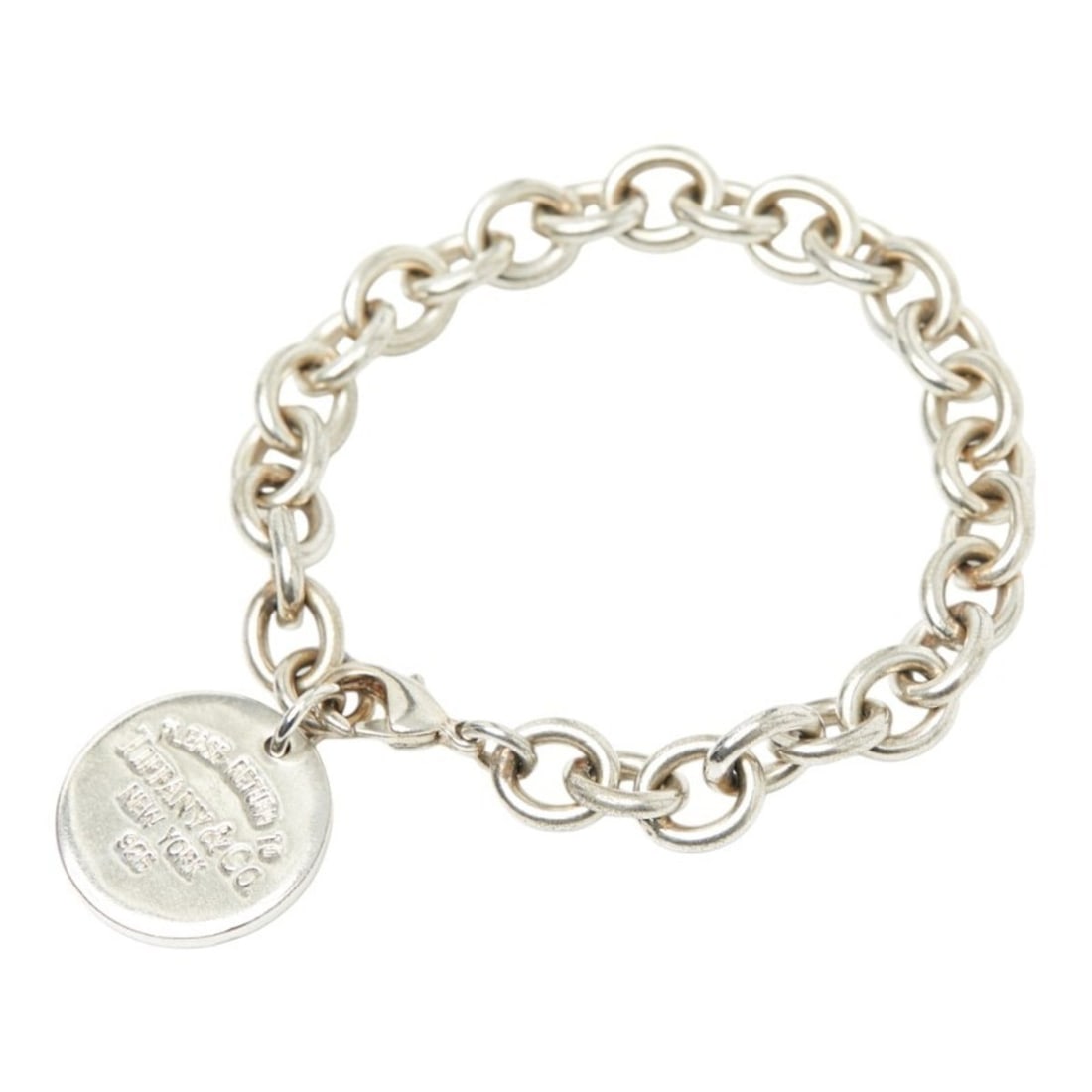 Tiffany Return to Round Bracelet in 925 Sterling Silver for Women. TIFFANY & Co.: --- Catalog ---Category: SizeLength: 17.5cm / 6.88''Category: DesignType: Charm braceletColor: SilverGender: WomenMaterial: Silver 925Category: GeneralBrand: Tiffany--- Item List ---Section: Condition