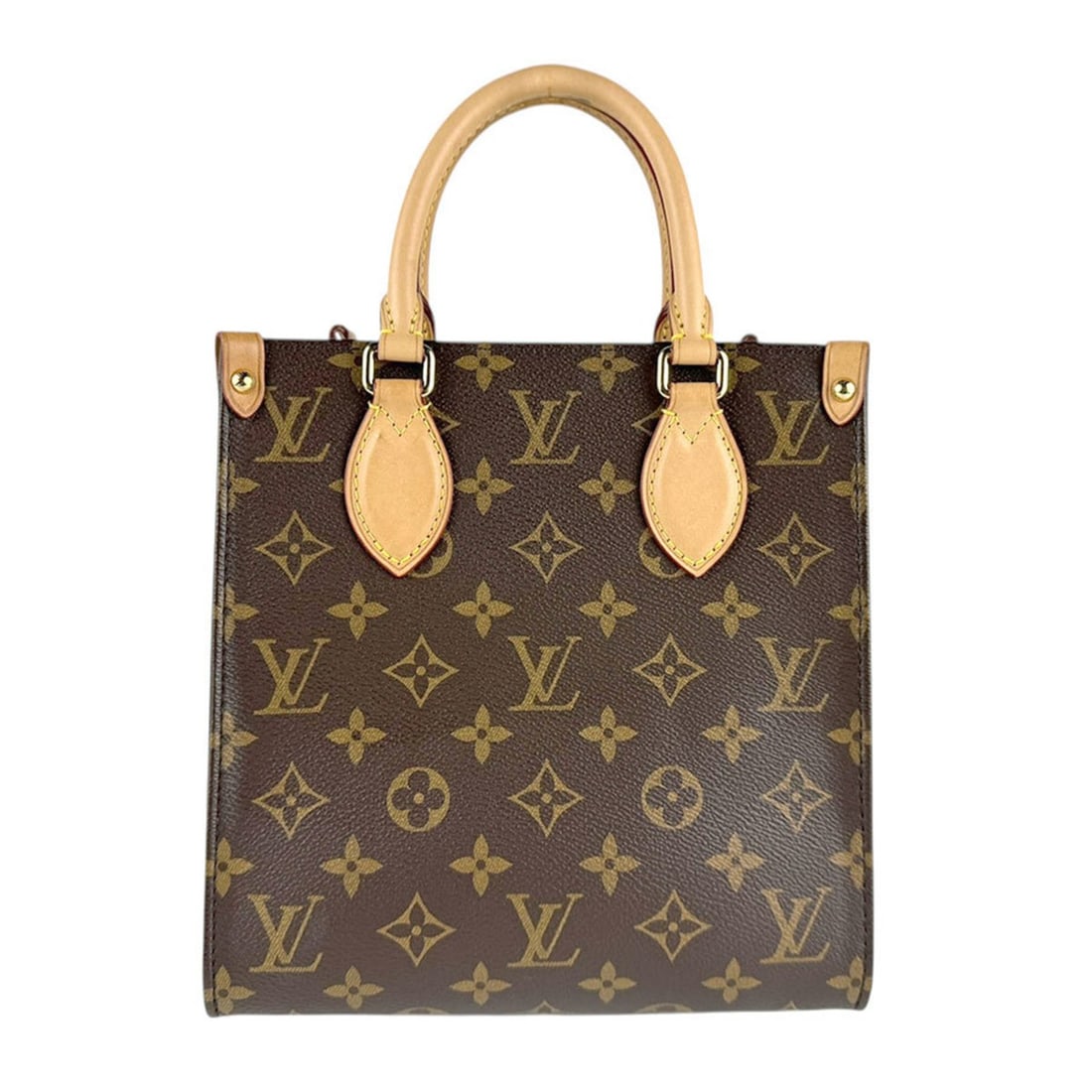 Louis Vuitton Monogram Sac Plat BB Handbag Shoulder Bag in Canvas, Brown and Gold, Women's, M46265: --- Catalog ---Category: SizeSize (HxWxD): 22cm x 22cm x 9cm / 8.66'' x 8.66'' x 3.54''Category: DesignType: Handbag, Shoulder bagColor: Brown, MonogramGender: WomenMaterial: Monogram Category: Genera