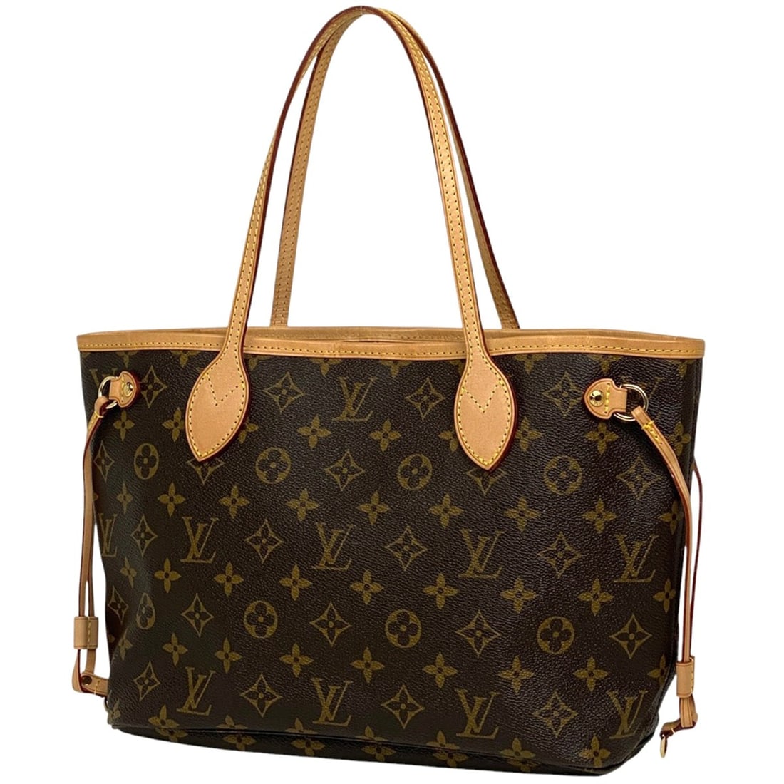 Louis Vuitton Neverfull PM Handbag Shopping Tote Bag Monogram Brown M40155 Women's (1 of 13)