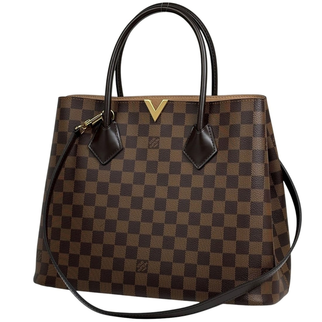 Louis Vuitton Kensington 2-Way Shoulder Bag/Tote Bag, Damier Brown, N41435, Women's: --- Catalog ---Category: SizeSize (HxWxD): 26cm x 34cm x 15cm / 10.23'' x 13.38'' x 5.9''Category: DesignType: Shoulder bag, Tote bagColor: BrownGender: WomenCategory: GeneralMPN: N41435Brand: Louis V