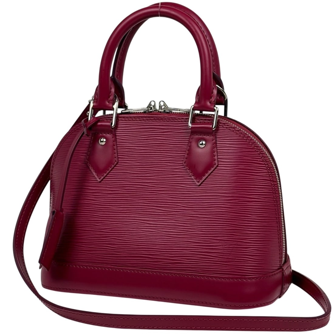 Louis Vuitton Alma BB 2-Way Shoulder Bag/Handbag in Epi Fuchsia M40851 for Women: --- Catalog ---Category: SizeSize (HxWxD): 17cm x 23cm x 11cm / 6.69'' x 9.05'' x 4.33''Category: DesignType: Handbag, Shoulder bagColor: FuchsiaGender: WomenMaterial: Epi leather Category: GeneralMPN