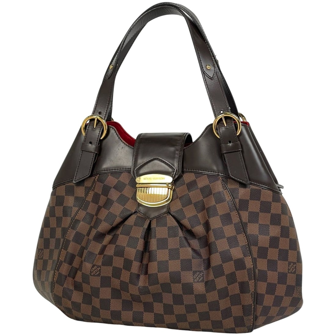 Louis Vuitton Sistine GM Shoulder Bag/Tote Bag in Damier Brown N41540 for Women: --- Catalog ---Category: SizeSize (HxWxD): 25cm x 43cm x 15cm / 9.84'' x 16.92'' x 5.9''Category: DesignType: Shoulder bag, Tote bagColor: BrownGender: WomenCategory: GeneralMPN: N41540Brand: Louis Vu