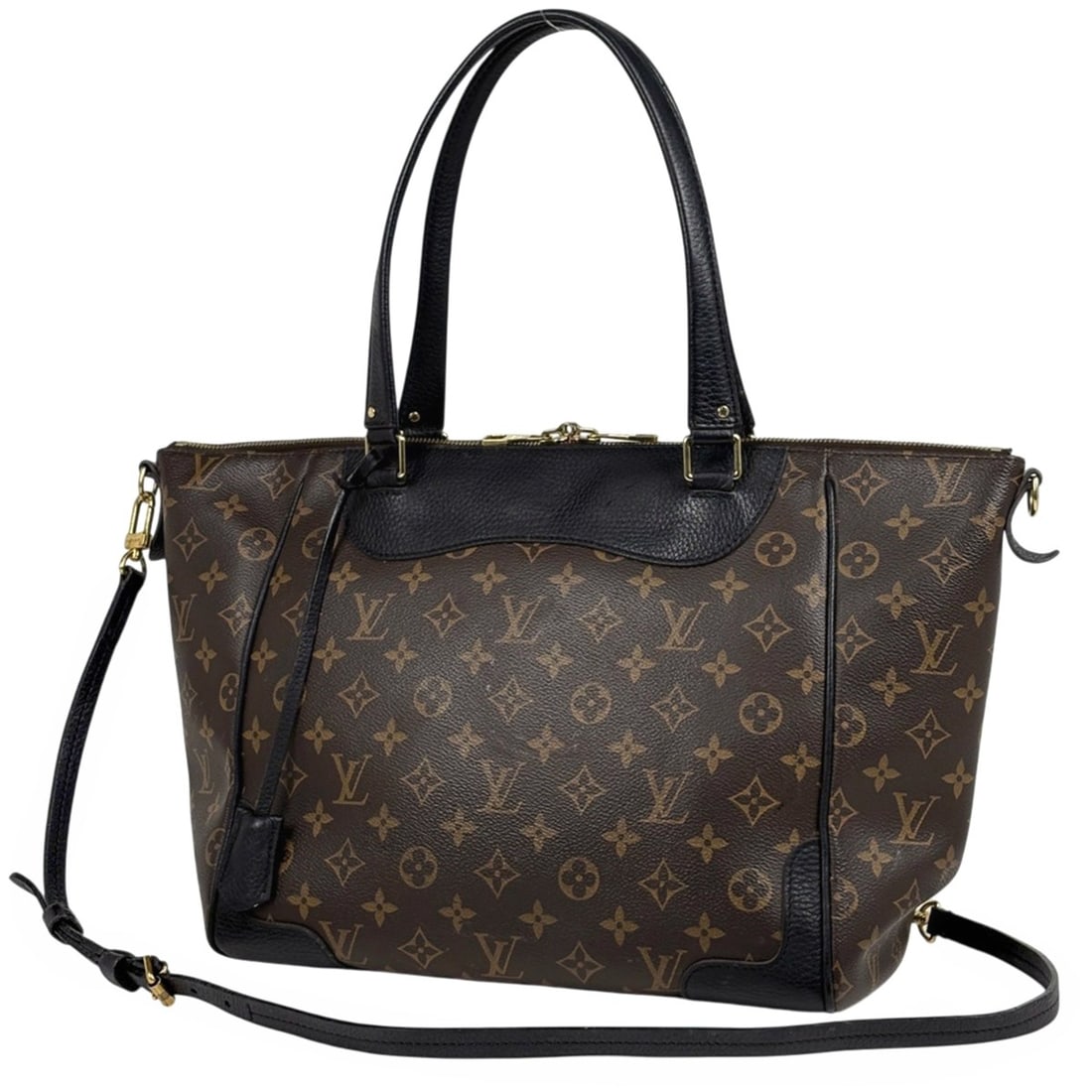 Louis Vuitton Estrella 2-Way Shoulder Bag/Tote Bag Monogram Brown Noir (Black) M51192 Women's: --- Catalog ---Category: SizeSize (HxWxD): 27cm x 31cm x 16cm / 10.62'' x 12.2'' x 6.29''Category: DesignType: Shoulder bag, Tote bagColor: Brown, NoirGender: WomenMaterial: Monogram Category: General