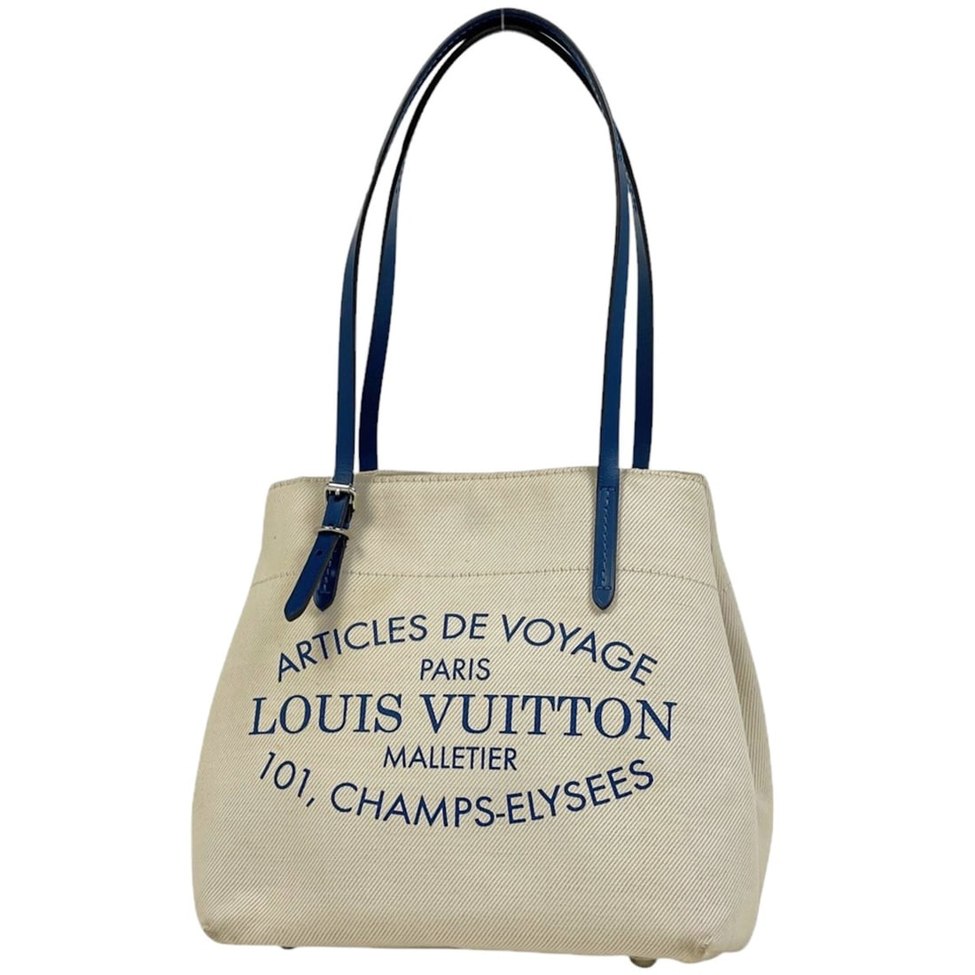Louis Vuitton Cabas PM Shoulder Bag, 2014 Summer Collection Tote Canvas, Saphir (Blue), M94504,: --- Catalog ---Category: SizeSize (HxWxD): 21cm x 22cm x 16cm / 8.26'' x 8.66'' x 6.29''Category: DesignType: Shoulder bag, Tote bagColor: Blue, SaphirGender: WomenMaterial: Canvas Category: GeneralMP
