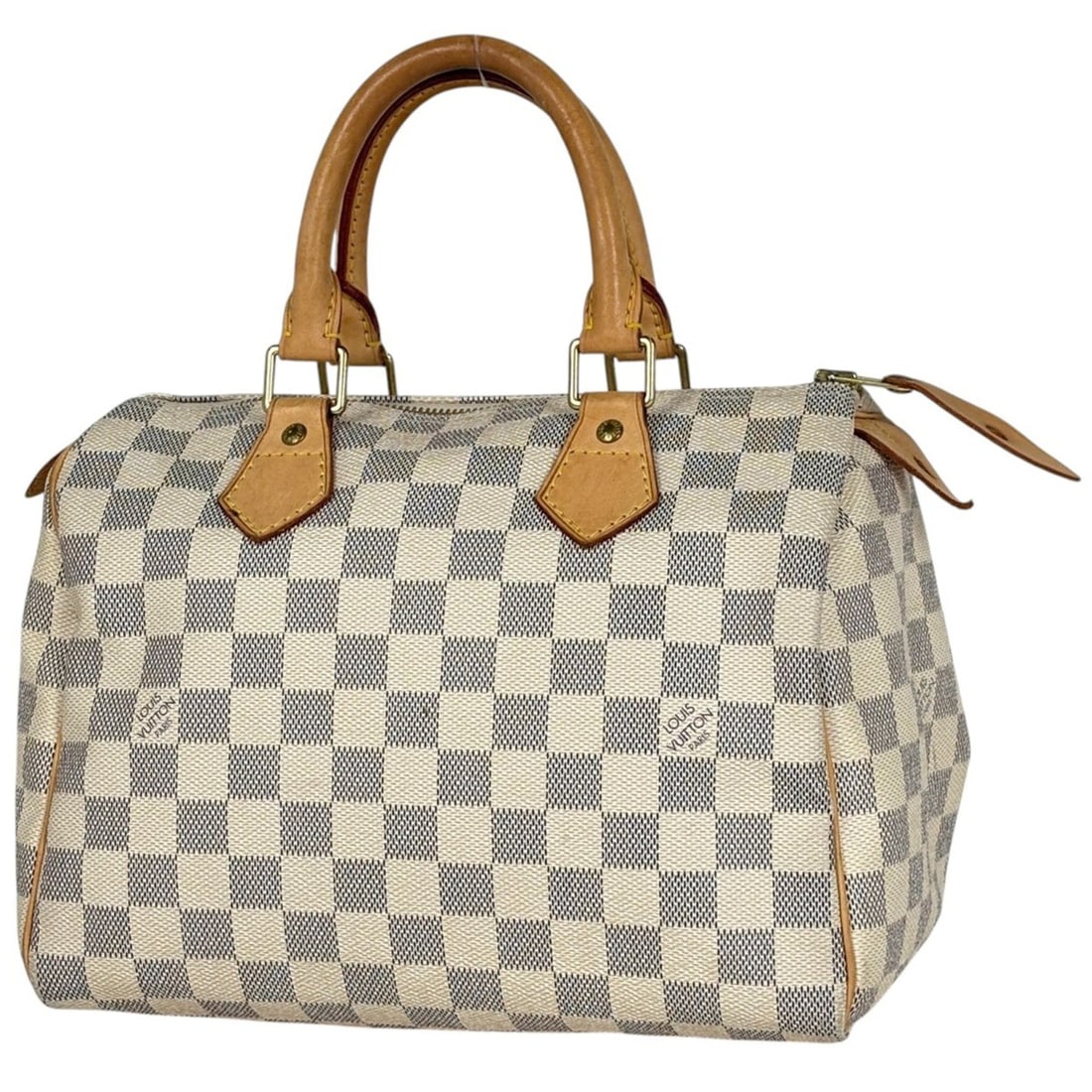 Louis Vuitton Speedy 25 Boston Bag/Handbag in Damier Azur White (N41534) for Women: --- Catalog ---Category: SizeSize (HxWxD): 19cm x 25cm x 15cm / 7.48'' x 9.84'' x 5.9''Category: DesignType: Boston bag, HandbagColor: WhiteGender: WomenMaterial: Damier Azur Category: GeneralMPN: N41