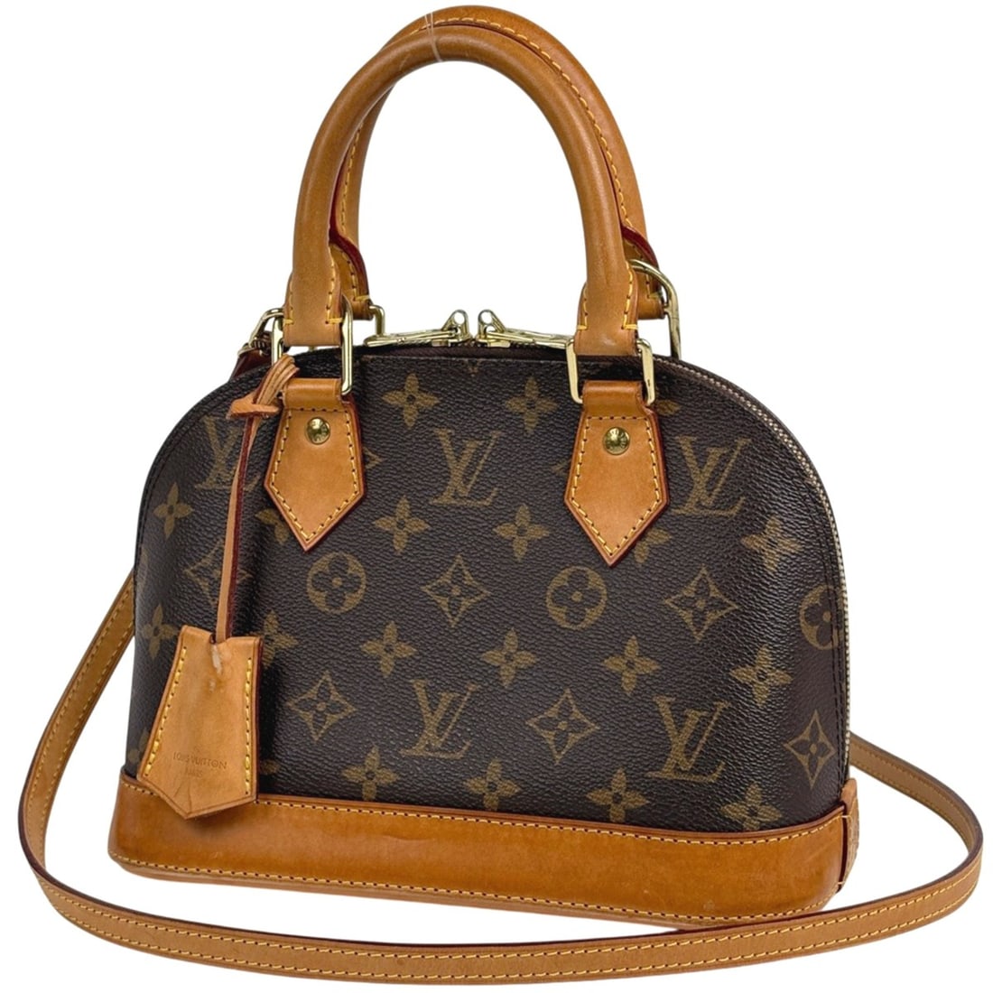 Louis Vuitton Alma BB Shoulder Bag/2-Way Handbag Monogram Brown M53152 Women's (1 of 13)