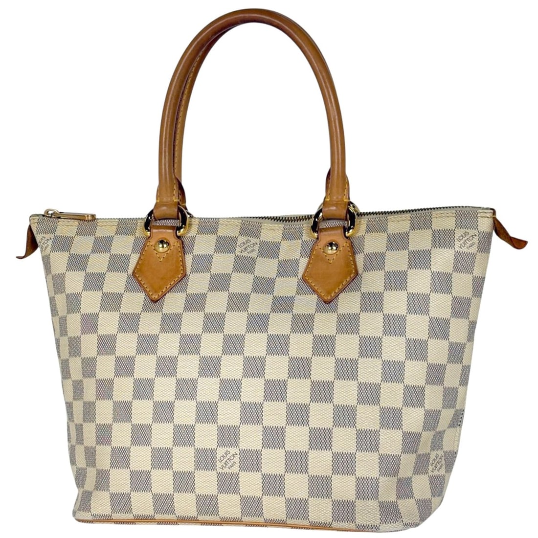 Louis Vuitton Saleya PM Handbag Tote Bag Damier Azur White N51186 Women's: --- Catalog ---Category: SizeSize (HxWxD): 24cm x 26cm x 14.5cm / 9.44'' x 10.23'' x 5.7''Category: DesignType: Handbag, Tote bagColor: WhiteGender: WomenMaterial: Damier Azur Category: GeneralBrand: