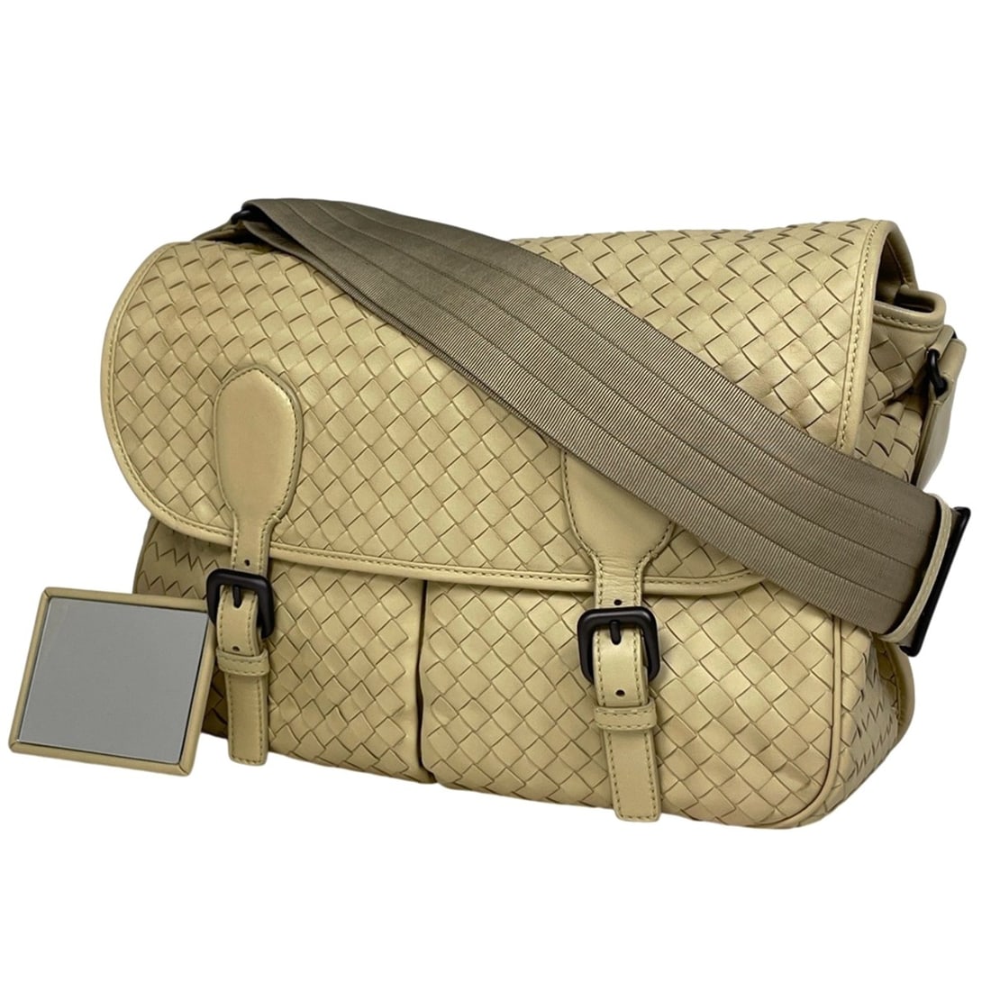 Bottega Veneta Intrecciato Shoulder Bag, Woven Nappa Leather Messenger Beige, Women's: --- Catalog ---Category: SizeSize (HxWxD): 23cm x 34cm x 13cm / 9.05'' x 13.38'' x 5.11''Category: DesignType: Messenger bag, Shoulder bagColor: BeigeGender: WomenMaterial: Leather Category: GeneralBr