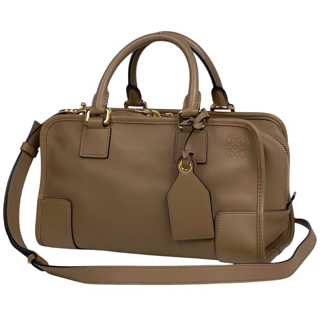 LOEWE Amazona 28 2-Way Shoulder/Handbag, Leather, Brown, Women's (1 of 15)