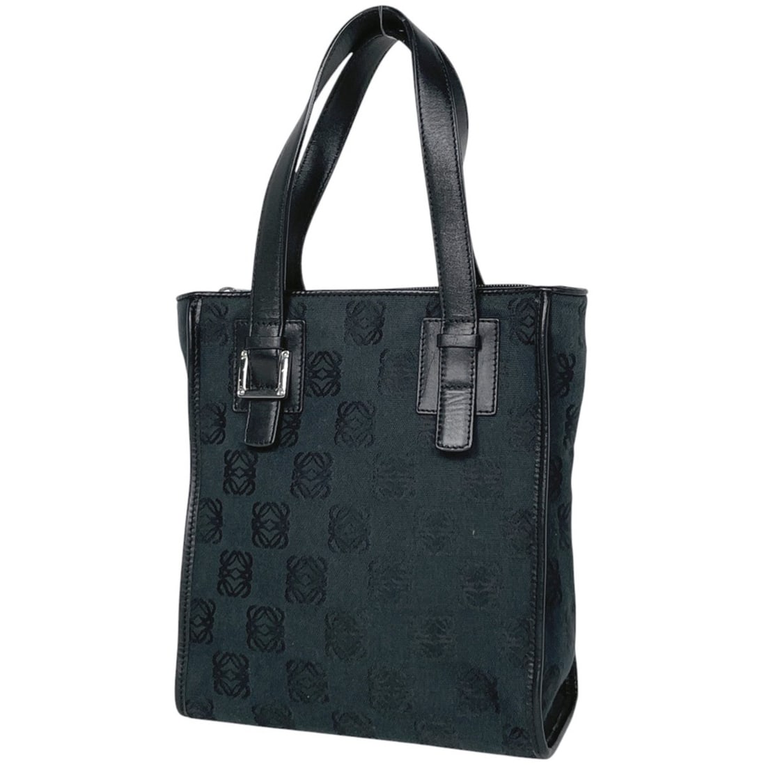 LOEWE Anagram Tote Bag, Handbag, Canvas, Black, Women's: --- Catalog ---Category: SizeSize (HxWxD): 26cm x 22cm x 9cm / 10.23'' x 8.66'' x 3.54''Category: DesignType: Handbag, Tote bagColor: BlackGender: WomenMaterial: Canvas , Leather Category: GeneralBran