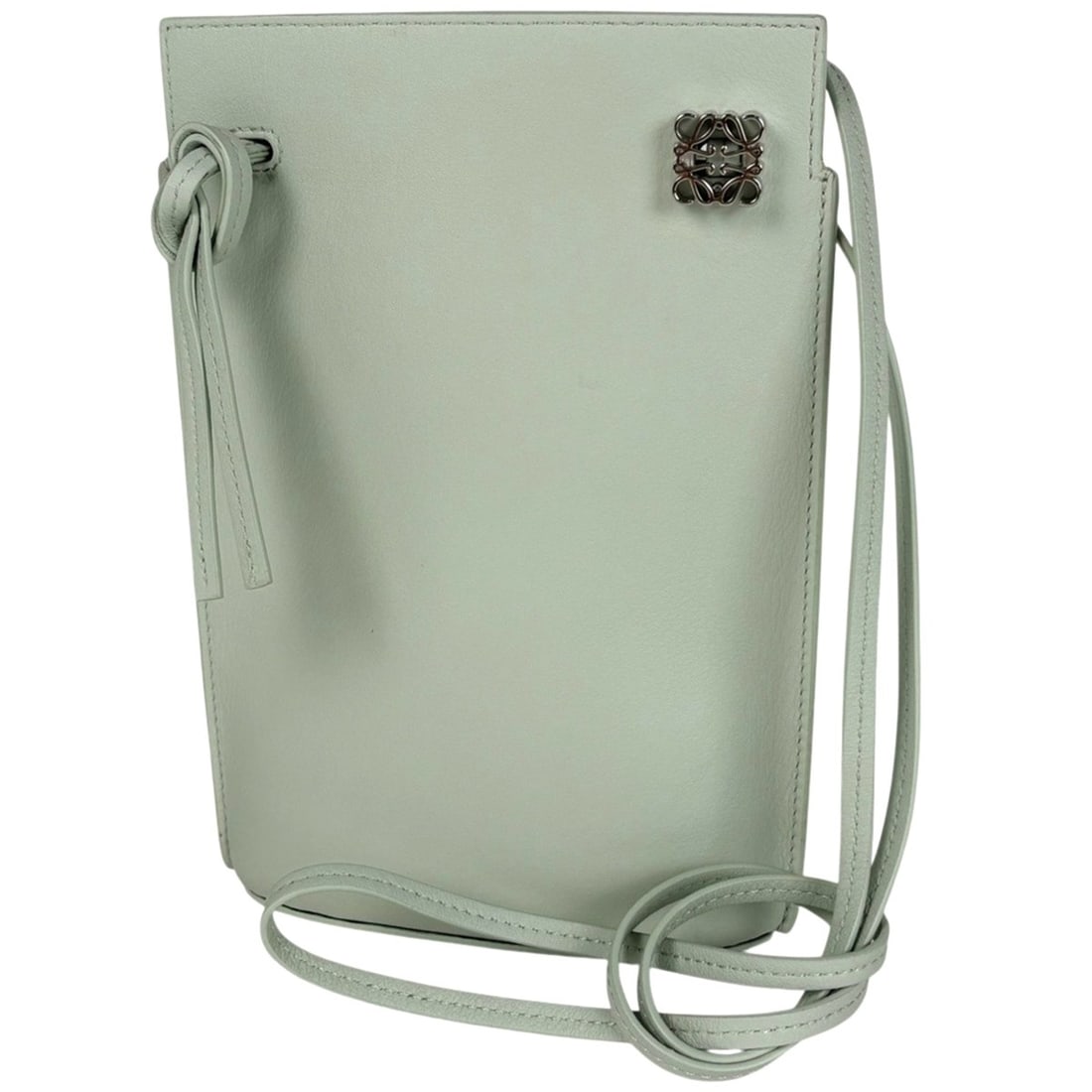 LOEWE Dice Pocket Anagram Logo Shoulder Bag in Green Leather for Women (1 of 8)
