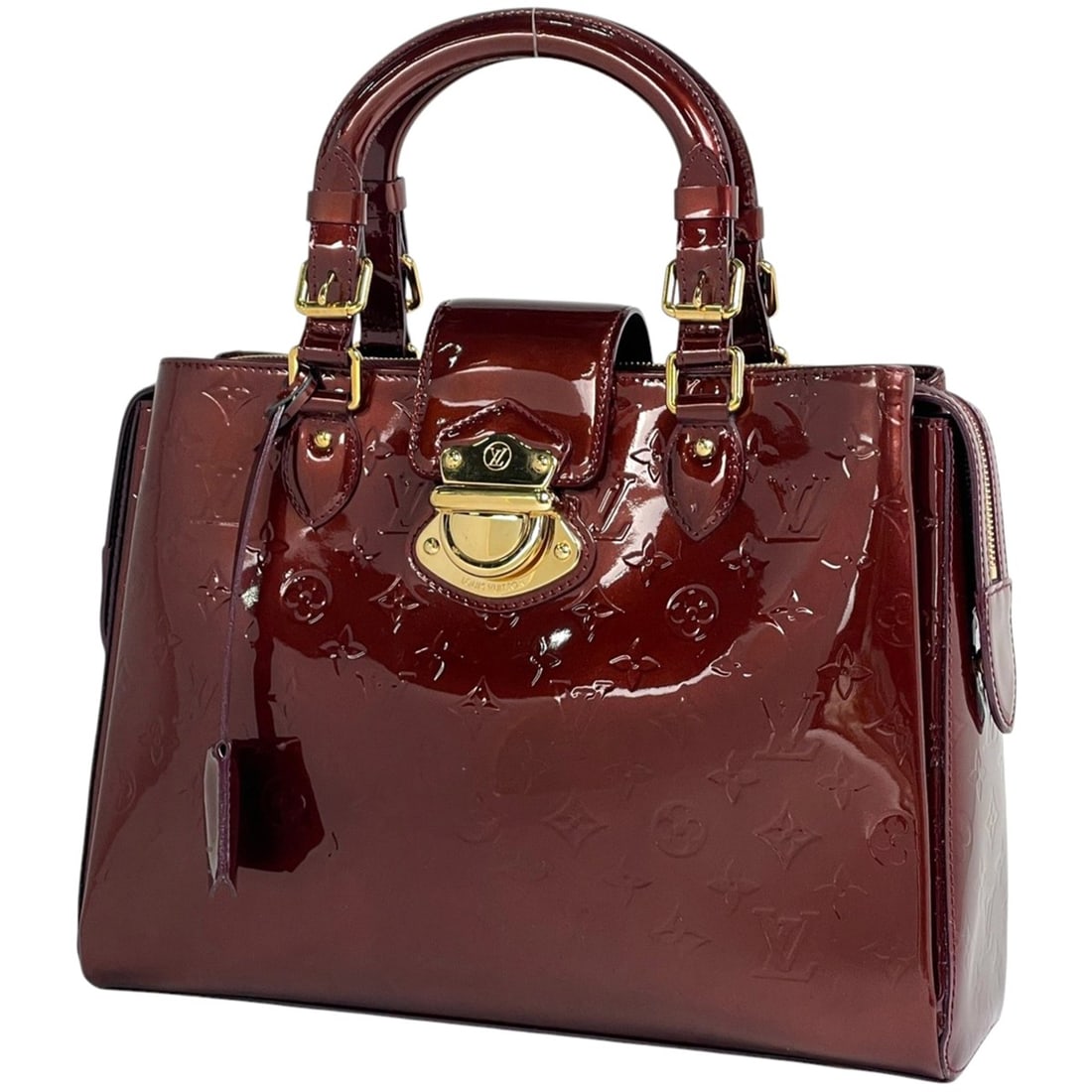 Louis Vuitton Melrose Avenue Enemel Patent Leather Handbag Monogram Vernis Rouge Fauvist (Bordeaux): --- Catalog ---Category: SizeSize (HxWxD): 27cm x 35cm x 11cm / 10.62'' x 13.77'' x 4.33''Category: DesignType: HandbagColor: Bordeaux, Rouge fauvisteGender: WomenMaterial: Monogram Vernis , Leather C
