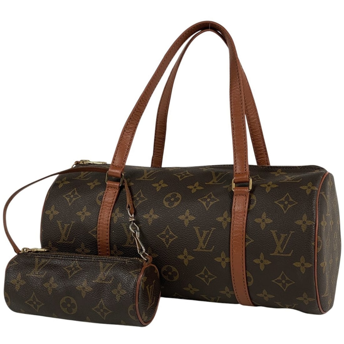Louis Vuitton Papillon 30 Barrel Bag, Old/Previous Model, Monogram Brown, Women's, M51365 (1 of 11)