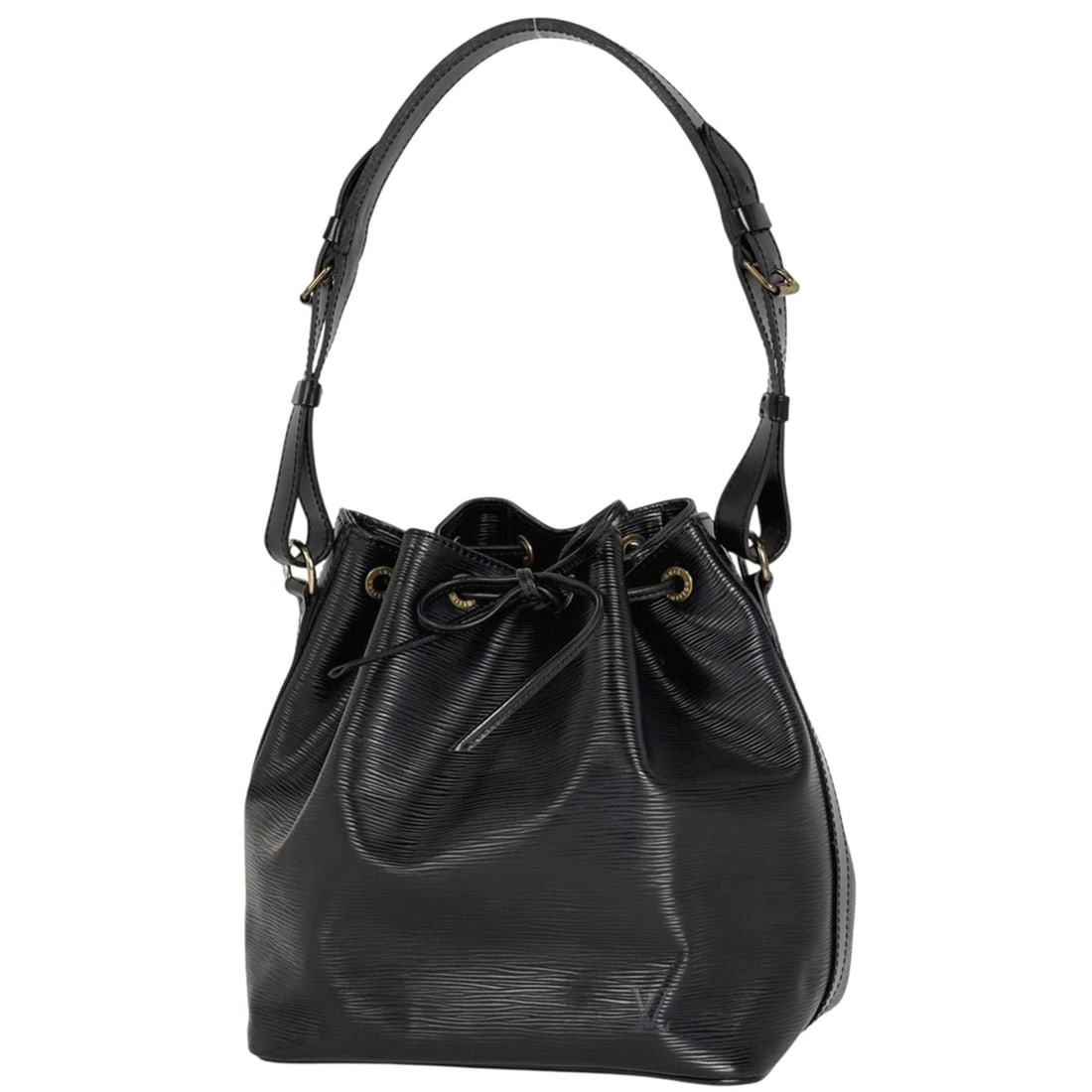 Louis Vuitton Petit Noe One-Shoulder Drawstring Shoulder Bag M44102 M59012 Epi Noir (Black) Women's (1 of 8)