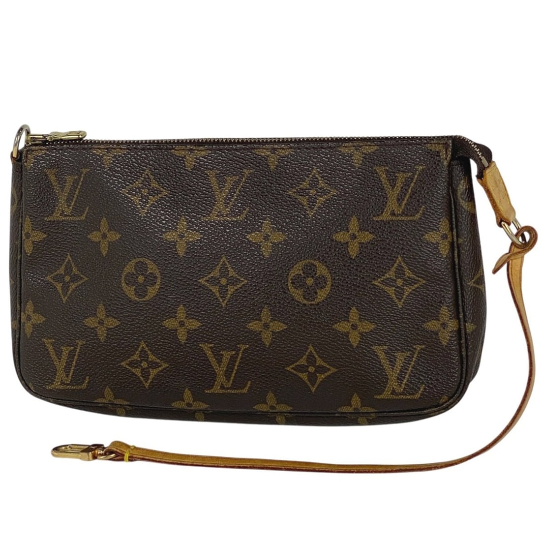 Louis Vuitton Pochette Accessoires Makeup Cosmetics Handbag Monogram Brown M51980 Women's: --- Catalog ---Category: SizeSize (HxWxD): 12cm x 21cm x 4cm / 4.72'' x 8.26'' x 1.57''Category: DesignType: Handbag, PochetteColor: Brown, MonogramGender: WomenMaterial: Monogram , Leather Category: