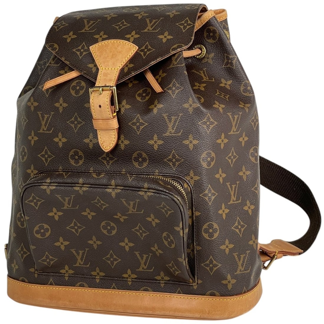 Louis Vuitton Montsouris GM Backpack Daypack Monogram Brown M51135 Women's (1 of 11)