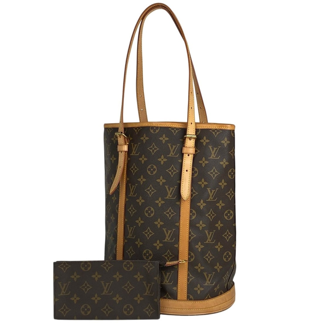 Louis Vuitton Bucket GM Shoulder Bag, Tote Monogram Brown, M42236, Women's (1 of 9)