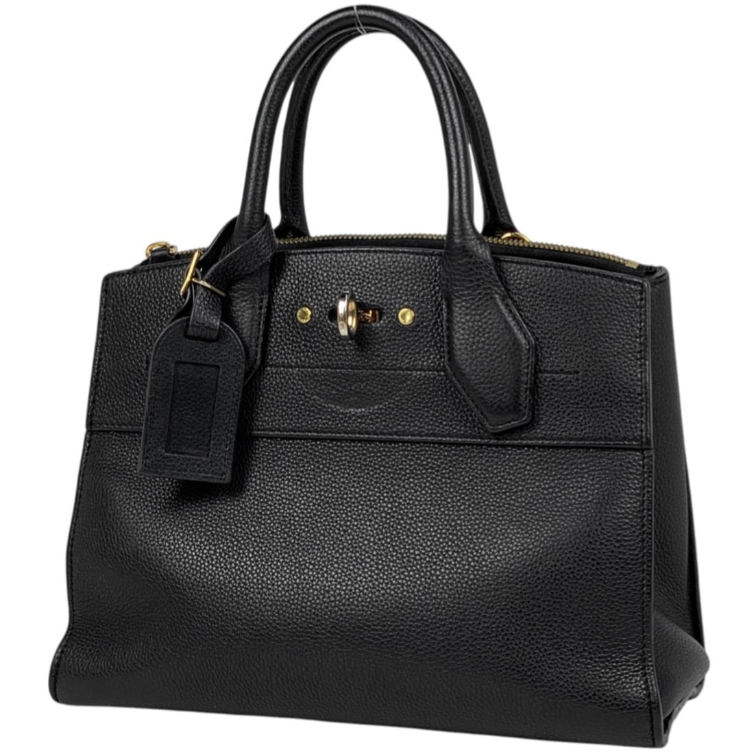 Louis Vuitton City Steamer PM Handbag in Leather Noir (Black) M51028 Women's (1 of 9)