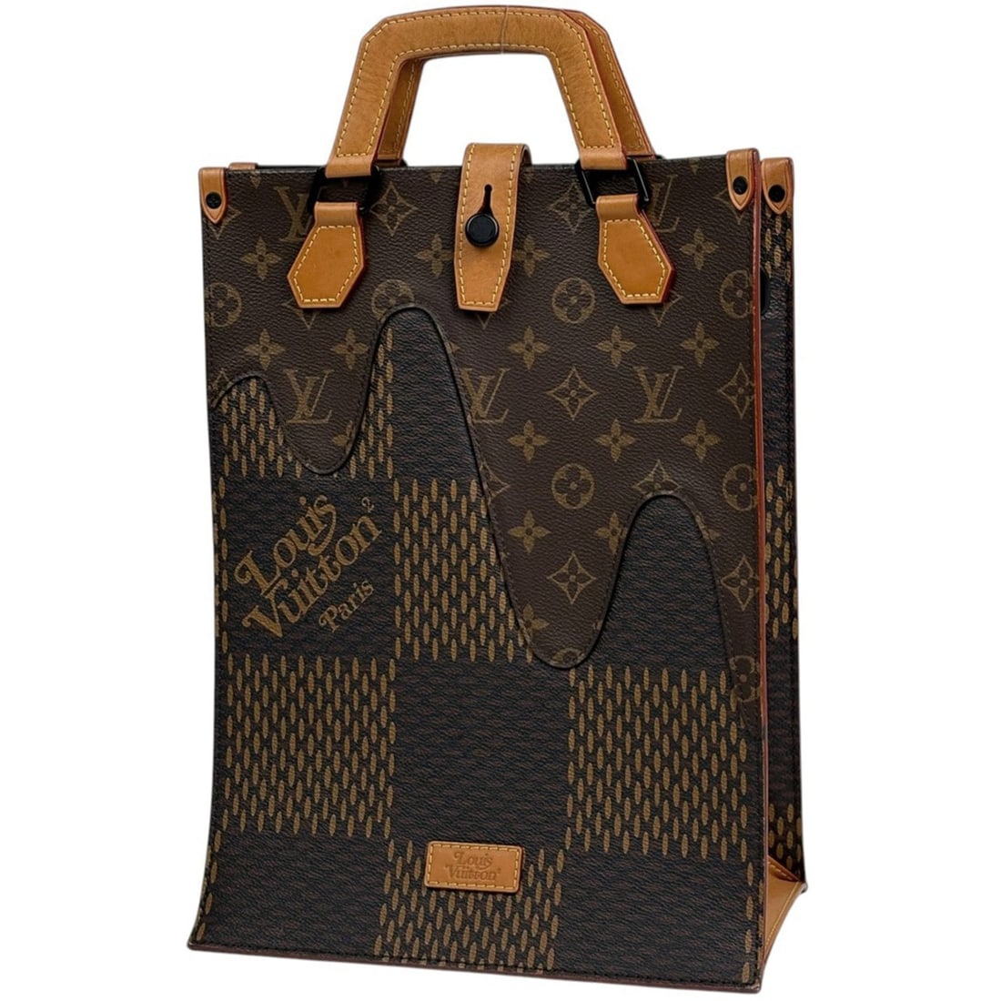 Louis Vuitton Mini Tote Bag Damier Giant NIGO Brown N40355 Women's: --- Catalog ---Category: SizeSize (HxWxD): 35cm x 25cm x 14cm / 13.77'' x 9.84'' x 5.51''Category: DesignType: Tote bagColor: BrownGender: WomenMaterial: Monogram , Damier Canvas Category: GeneralMPN: