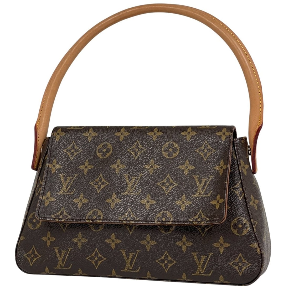 Louis Vuitton Mini Looping Shoulder Bag, Monogram Brown, M51147, Women's: --- Catalog ---Category: SizeSize (HxWxD): 17.5cm x 28cm x 8.5cm / 6.88'' x 11.02'' x 3.34''Category: DesignType: Handbag, Shoulder bagColor: BrownGender: WomenMaterial: Monogram Category: GeneralMPN: