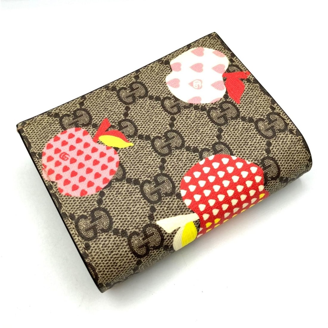 Gucci GG Supreme Repomme Apple 663922 22KAG Bi-fold Compact Wallet (1 of 11)