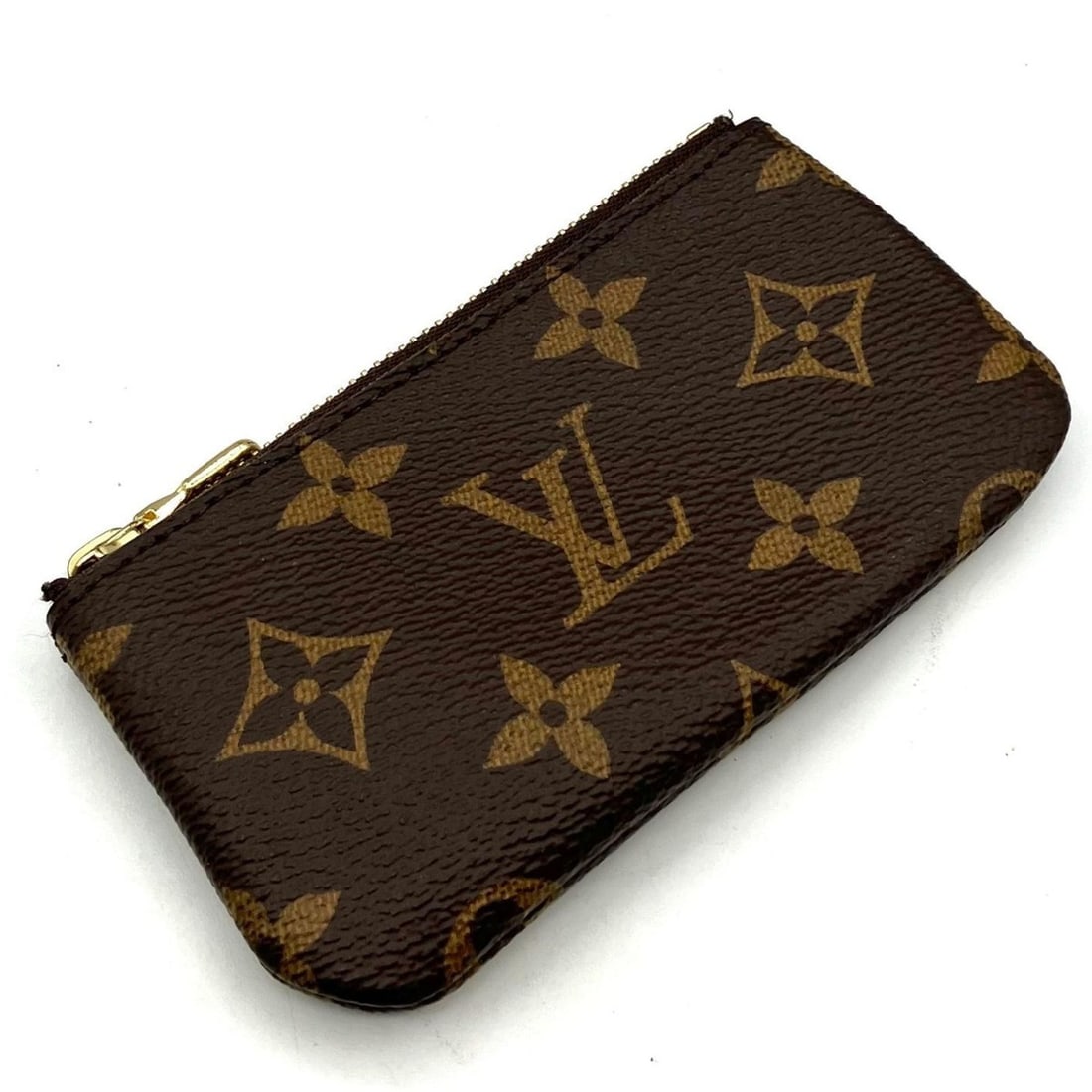 Louis Vuitton Monogram Pochette Cles M62650 Wallet/Coin Case Pouch Key Ring (1 of 11)