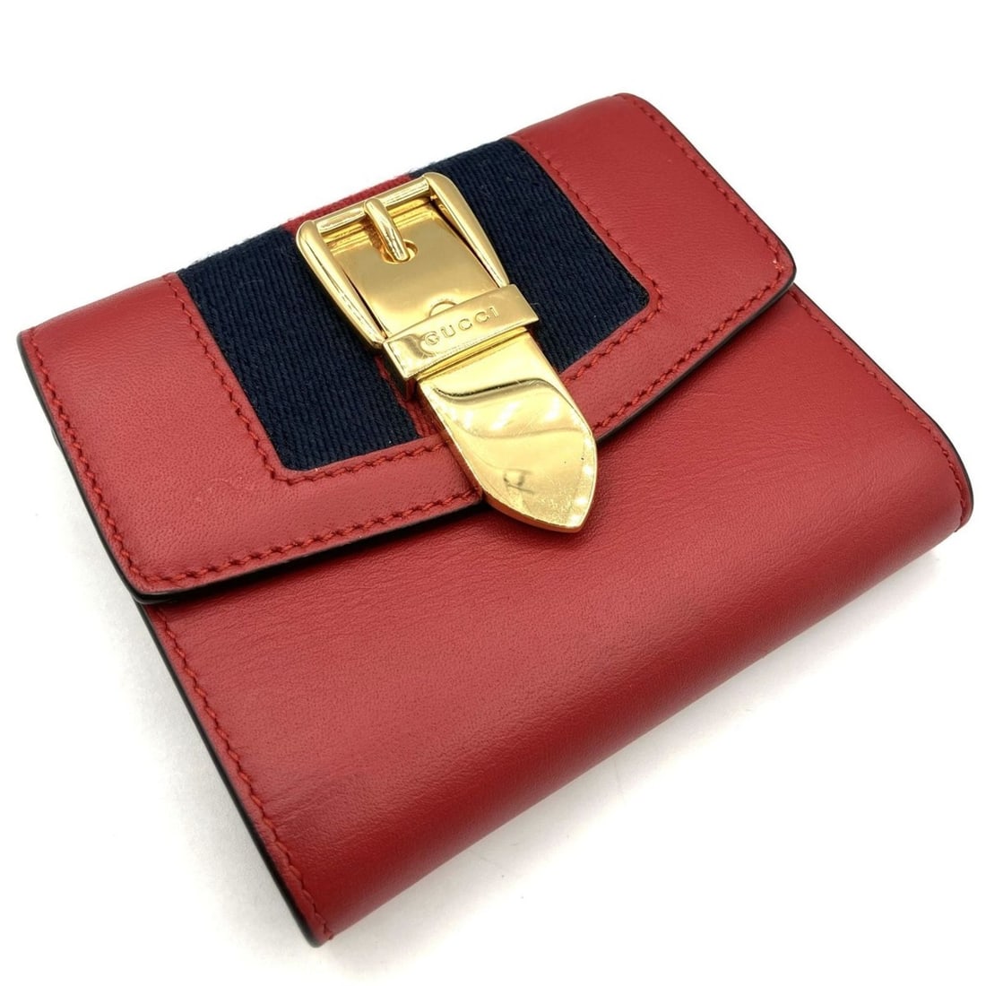 Gucci Sylvie Compact Tri-fold Wallet 476081 (1 of 12)