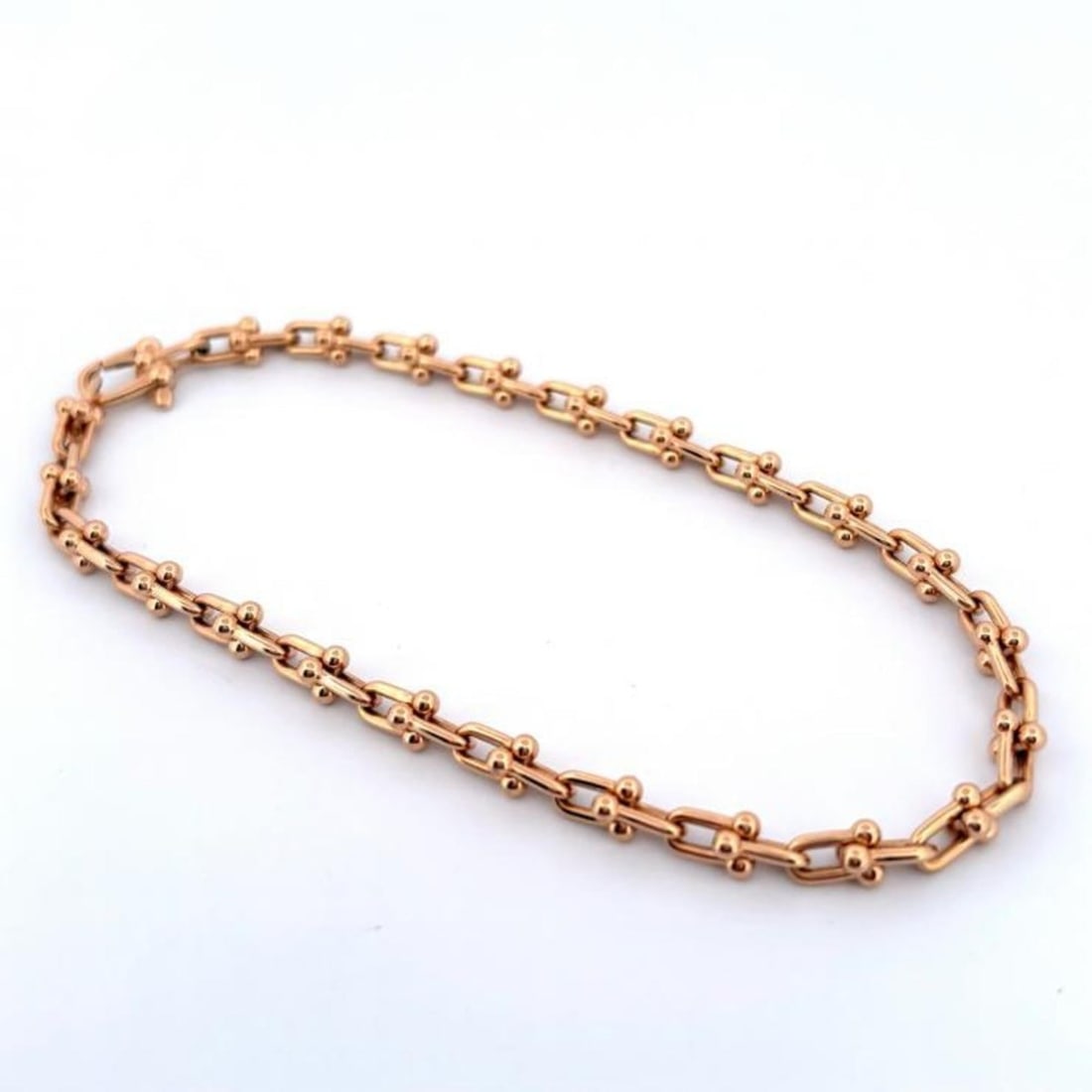 Tiffany & Co. Hardware Microlink Au750YG Bracelet 60416923 (1 of 9)