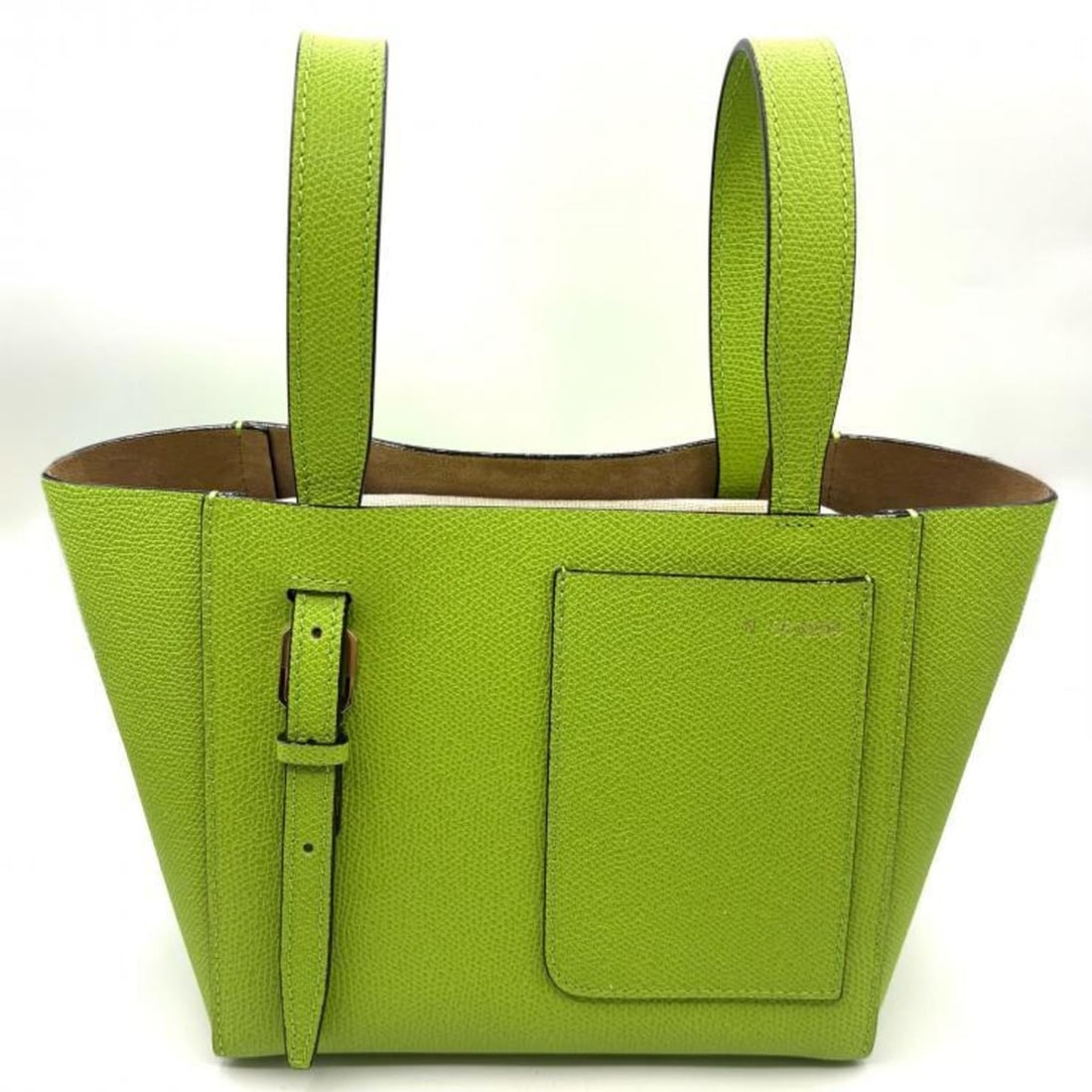 Valextra Bucket Micro Shoulder Bag, Apple Green (WBSF0090028LOCTFVE) (1 of 11)