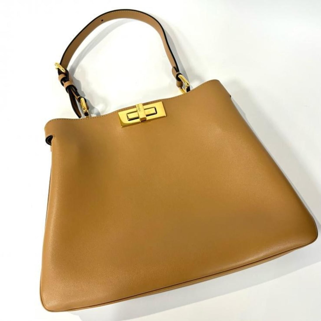 Fendi Peekaboo Soft Medium Calfskin Beige Handbag 8BN353.AOVH (1 of 12)
