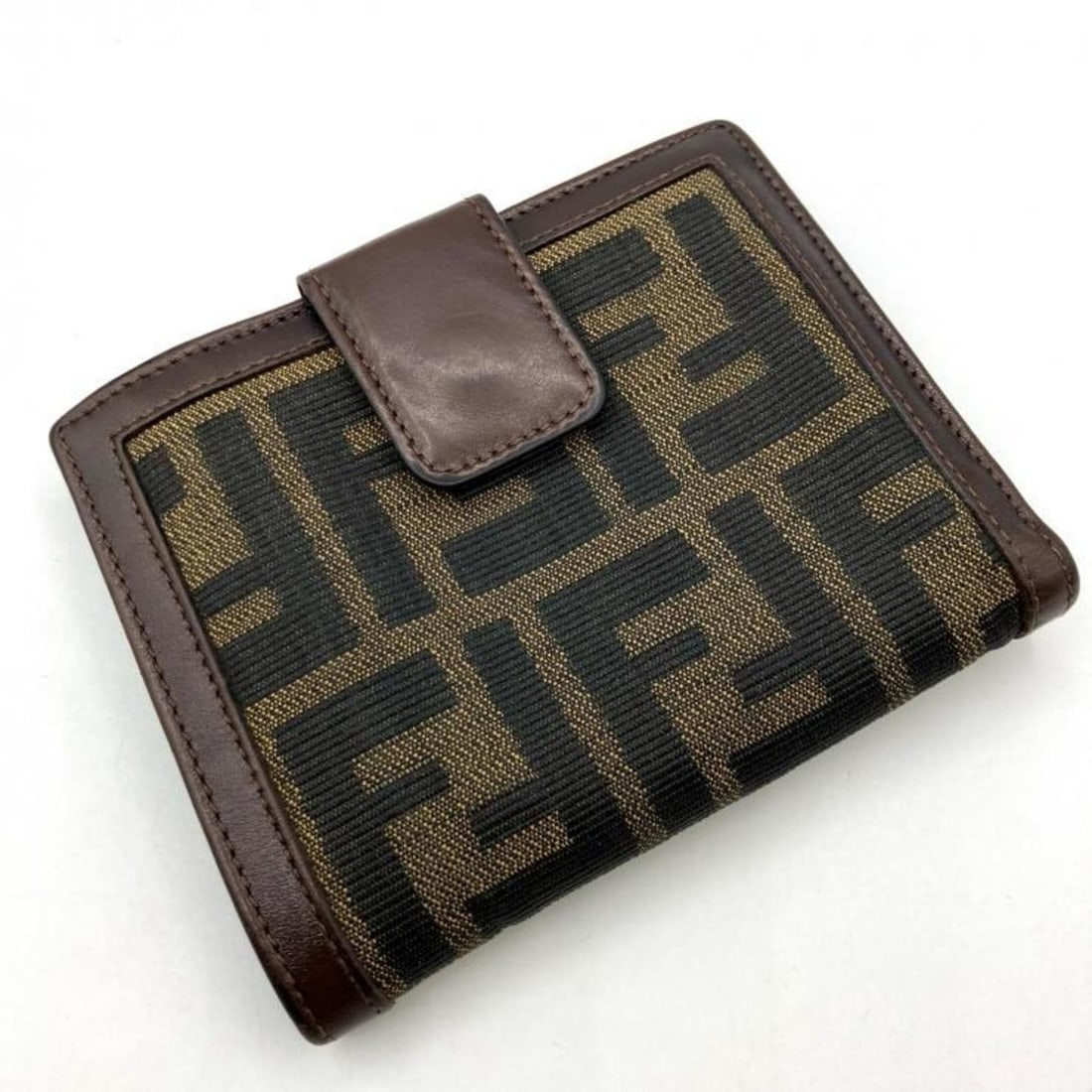 FENDI Zucca Bifold Wallet Brown Fendi (1 of 12)