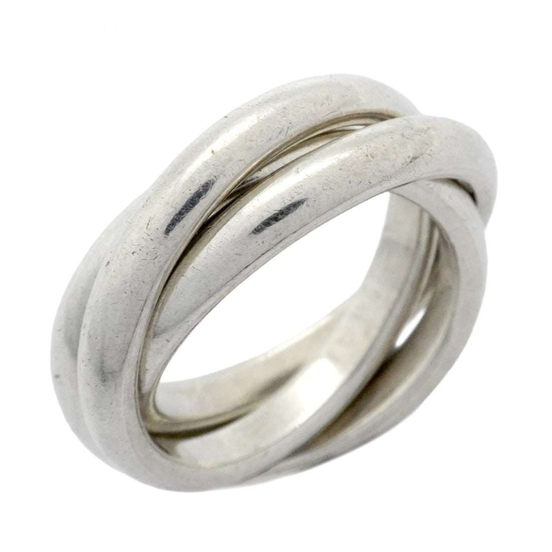 Tiffany Trinity Ring, Silver 925, Size 7.5, Women's (1 of 8)