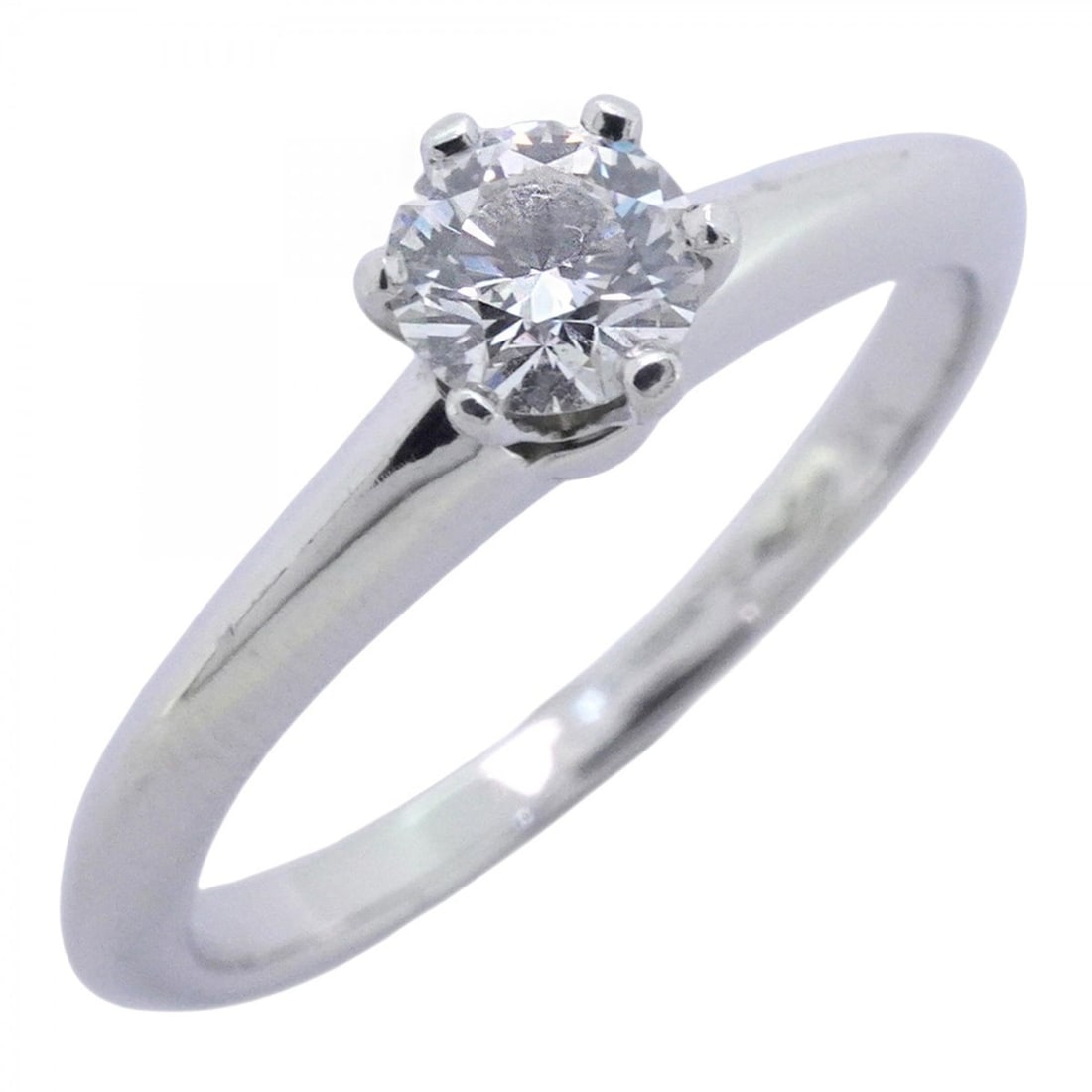 Tiffany Solitaire Ring, 1PD, Pt950 Platinum, 0.24ct Diamond, Size 8, Women's: --- Catalog ---Category: SizeJP Size: 8US Size: 4.5Category: DesignType: Band ringStone: DiamondGender: WomenMaterial: Platinum 950Category: GeneralBrand: Tiffany--- Item List ---Section: ConditionRan