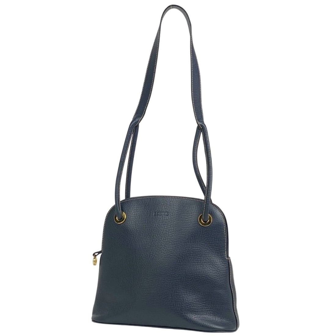 LOEWE logo shoulder bag, leather, navy, for women: --- Catalog ---Category: SizeSize (HxWxD): 26cm x 30cm x 12.5cm / 10.23'' x 11.81'' x 4.92''Category: DesignType: Shoulder bagColor: NavyGender: WomenMaterial: Leather Category: GeneralBrand: Loewe---
