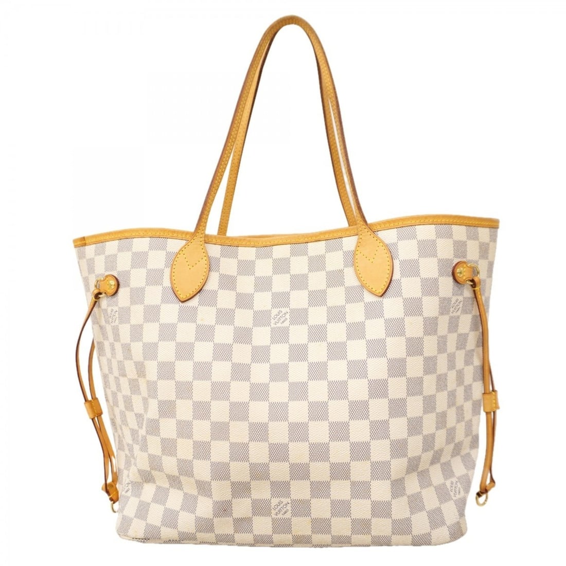 Louis Vuitton Damier Azur Neverfull MM Tote Bag N51107 White Women's P2167198 (1 of 12)