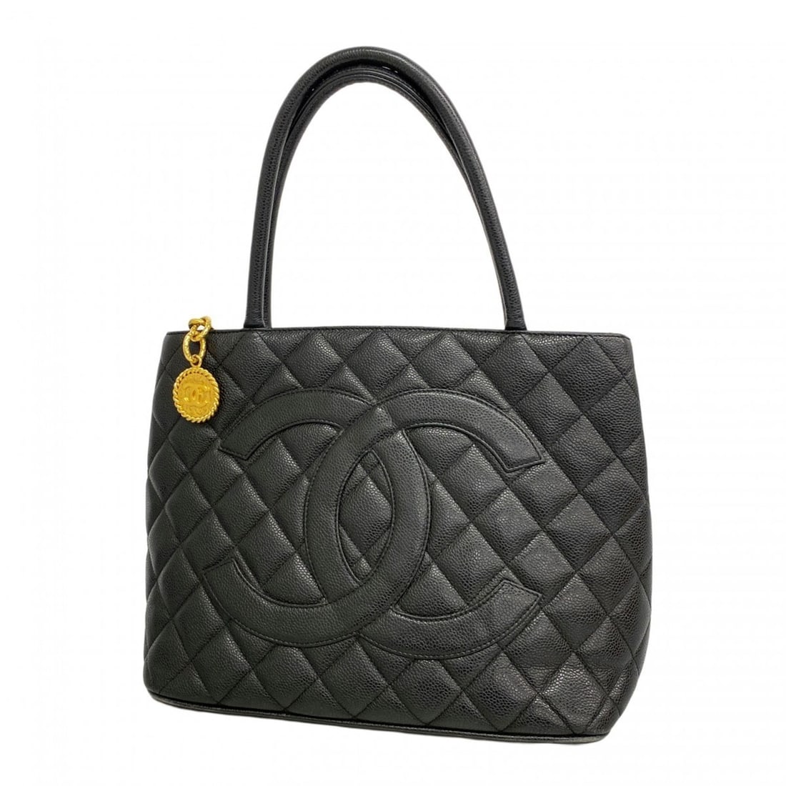 Chanel Reissue Tote Bag, Caviar Skin, Black, Women's, P2154597: --- Catalog ---Category: SizeSize (HxWxD): 24cm x 29.5cm x 15cm / 9.44'' x 11.61'' x 5.9''Category: DesignType: Tote bagColor: BlackGender: WomenMaterial: Grained Calfskin Hardware Color: GoldCategory