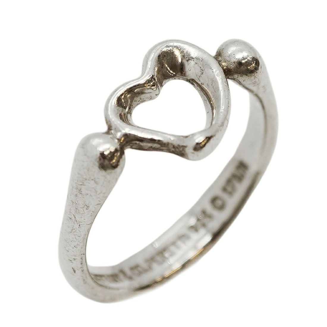 Tiffany Heart Ring, Silver 925, Size 11.5, Women's (1 of 8)