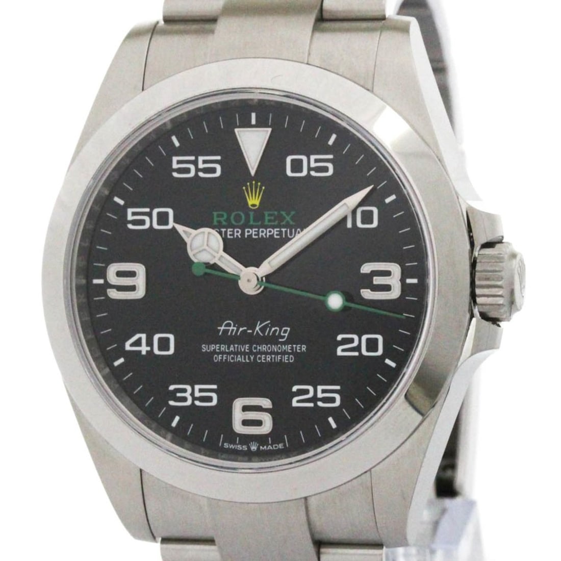 ROLEX Airking Stainless Steel Automatic Mens Watch 126900 Polished (1 of 8)