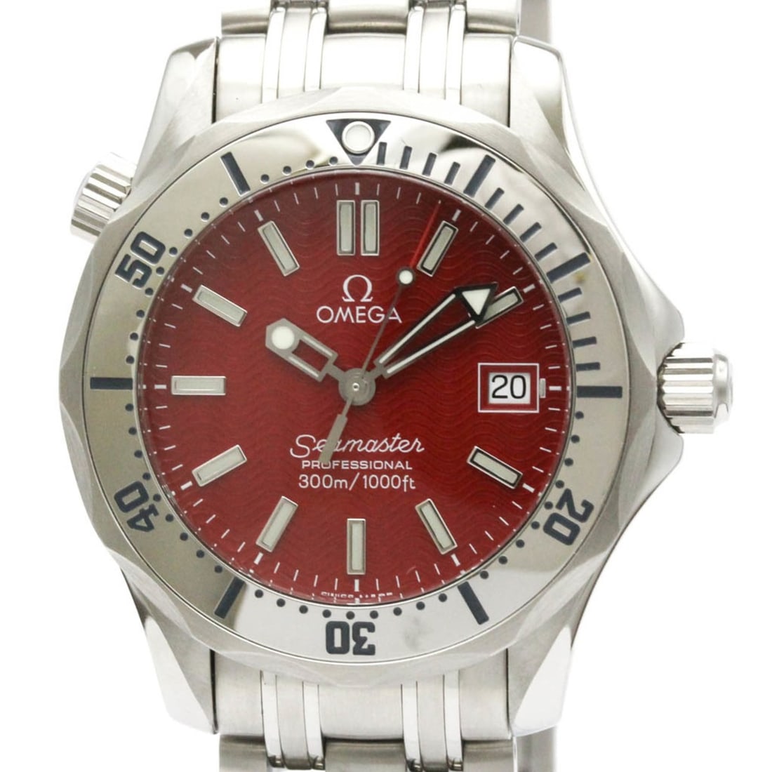 OMEGA Seamaster Professional 300M LTD Edition Watch 2562.60 Polished: --- Catalog ---Category: SizeCase Diameter: 36mm / 1.42''Category: DesignType: WristwatchStyle: SportGender: MenColor (Dial): Red colorMaterial (Band): Stainless steelMaterial (Case): Stainless steelC