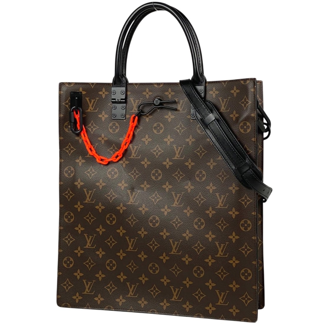 Louis Vuitton Sac Plat 2-Way Shoulder Bag/Handbag/Solar Ray Chain Tote Bag Monogram Brown M44475: --- Catalog ---Category: SizeSize (HxWxD): 40cm x 36cm x 9cm / 15.74'' x 14.17'' x 3.54''Category: DesignType: Handbag, Shoulder bag, Tote bagColor: Brown, MonogramGender: MenMaterial: Monogram Inner