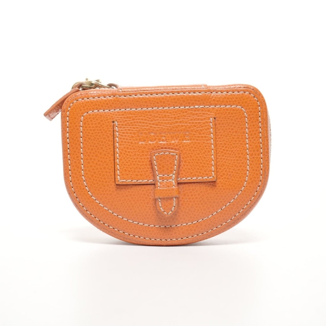 LOEWE Leather Jewelry Case Pouch in Orange: --- Catalog ---Category: SizeSize (HxWxD): 8.5cm x 11cm / 3.34'' x 4.33''Category: DesignType: PouchColor: OrangeGender: Women,MenMaterial: Leather Category: GeneralBrand: LoeweCountry of Origin: Spai