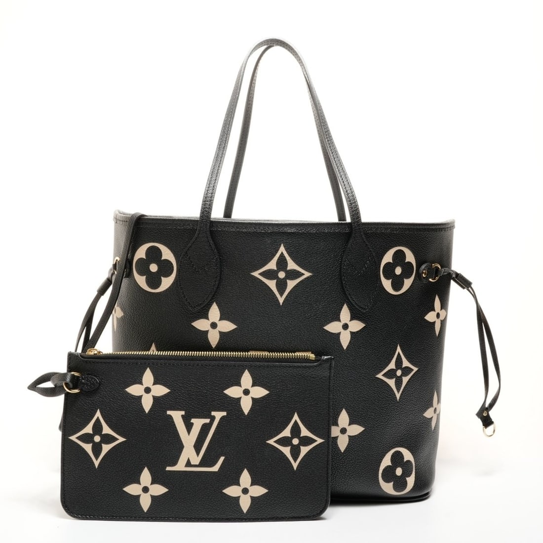 Louis Vuitton Neverfull MM Monogram Empreinte Tote Bag in Black (1 of 14)