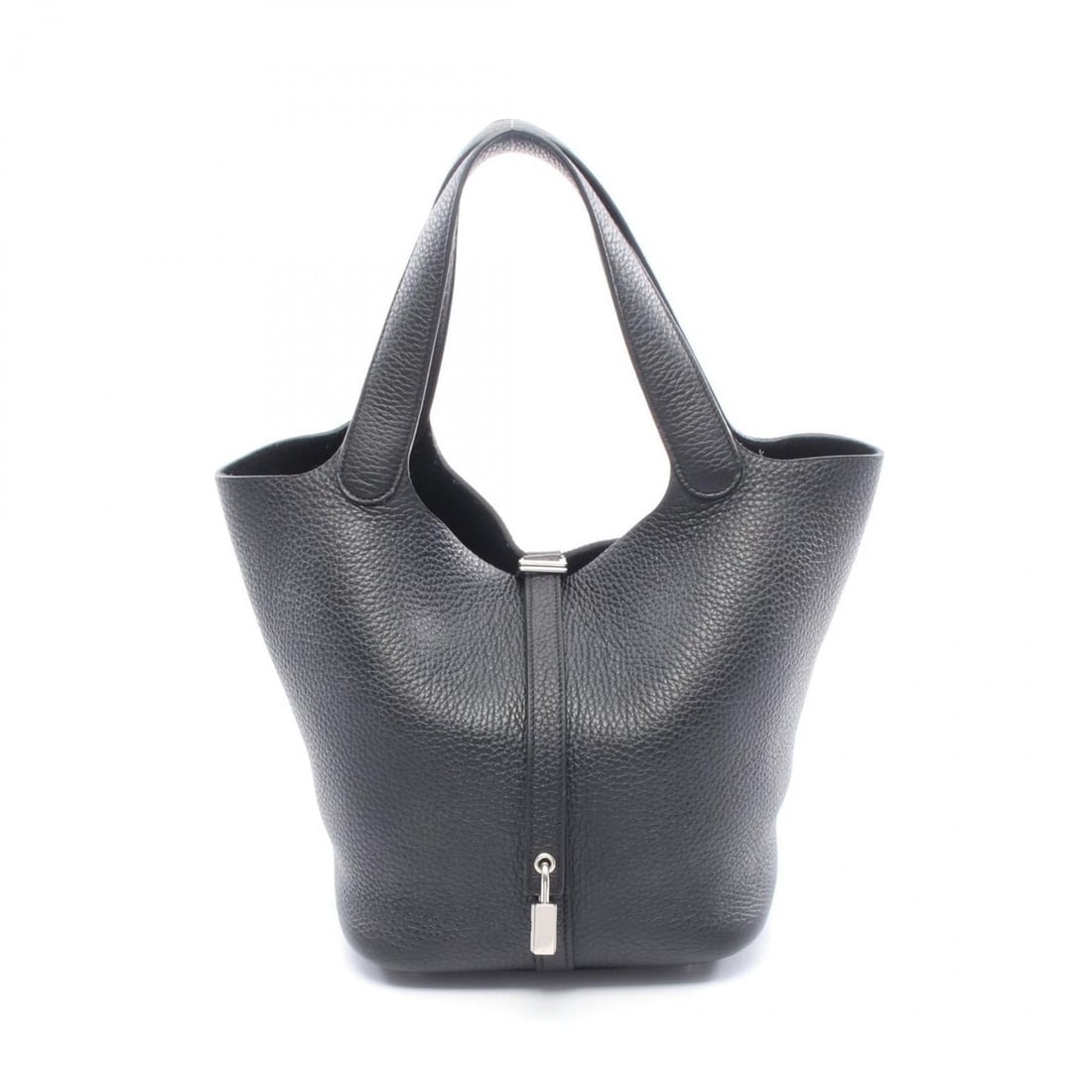 Hermes Hermès Picotin Lock MM handbag in Taurillon Clemence leather, black.: --- Catalog ---Category: SizeSize (HxWxD): 21cm x 22cm x 17cm / 8.26'' x 8.66'' x 6.69''Category: DesignType: HandbagColor: BlackGender: WomenMaterial: Taurillon clemence leather Category: GeneralBran