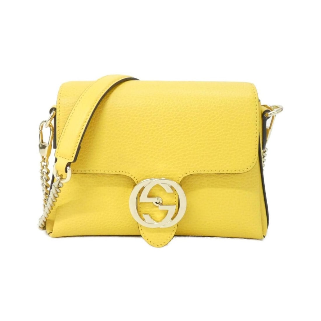 Gucci 607720 CAO0G Shoulder Bag: --- Catalog ---Category: SizeSize (HxWxD): 15cm x 20.5cm x 7cm / 5.9'' x 8.07'' x 2.75''Category: DesignType: Shoulder bagColor: YellowGender: Women,MenMaterial: Leather Hardware Color: GoldCategory: