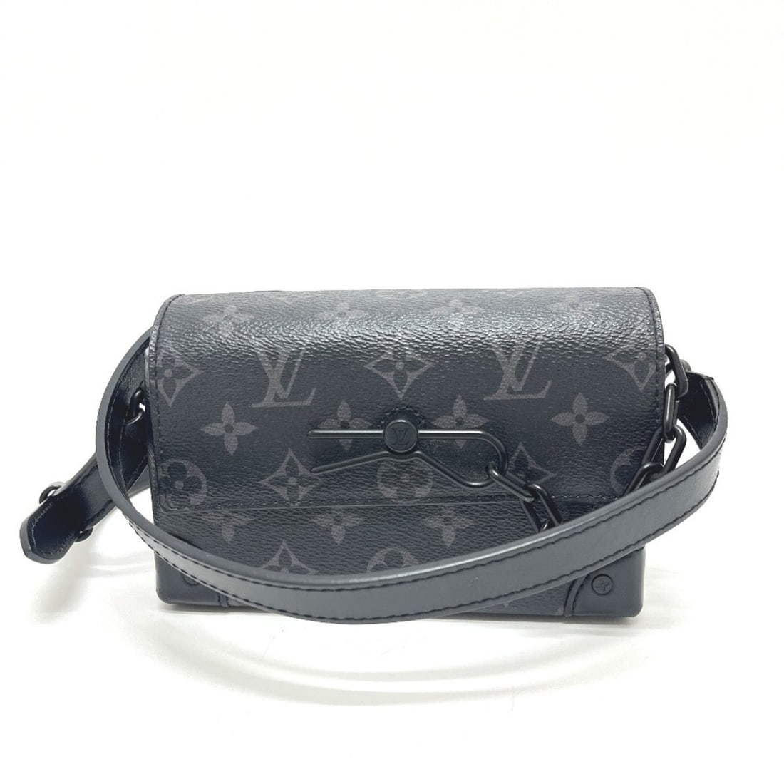 LOUIS VUITTON M81783 Steamer Wearable Wallet Shoulder Bag in Monogram Eclipse Canvas, Black (1 of 18)